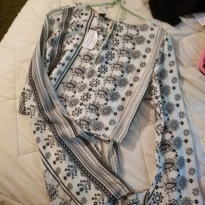 long sleeve crop top